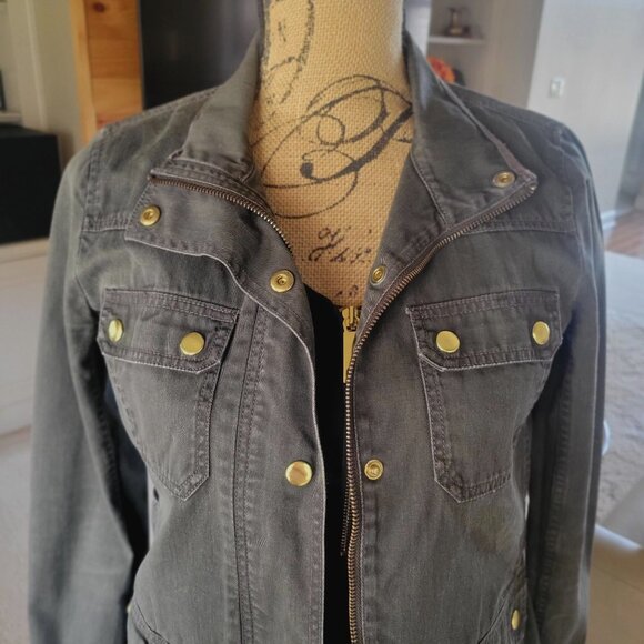 J. Crew / Mercantile Women's Utility Military Boyfriend Field Jacket XS - Picture 5 of 11